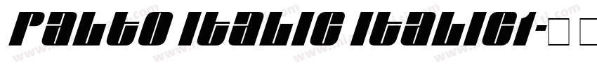 Palto Italic Italic1字体转换